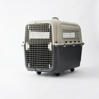 Portable Pet Carrier and Cat Travel Box, Hard Cat Carrier with Front Door and Visible Hardware, Airline Approved for Outdoor Use, 10kg Capacity