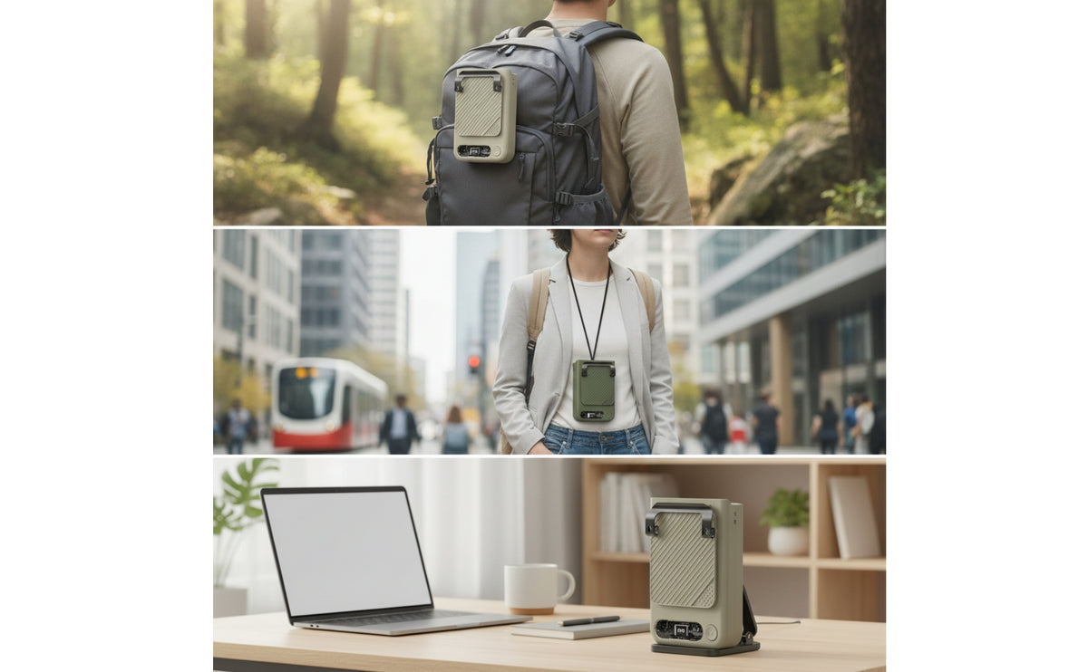 Hanging Fan Wearable Portable Fan Hands for Campers, Commuters, Camping, Commuting