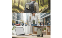 Hanging Fan Wearable Portable Fan Hands for Campers, Commuters, Camping, Commuting