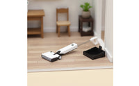 1:12 Scale Miniature Cleaning Machine with Base Tray Realistic Miniature Floor Cleaner Detailed Dollhouse Vacuum Cleaner Mini for Hobbyists, Diorama, Photography Prop