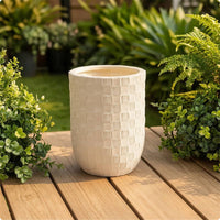 Flower Pot Imitation Ceramic Plant Basket Planter for Entryway