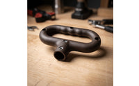 Folding Cart Handle Compatible Camping Wagon Trolley Handle with Oval Loop Grip   for Camping