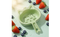 Compact Fruit Drainer Basket Hanging Drainer Basket with Tray for Kitchen, Apartment, Dorm