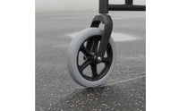 Wear-Resistant 7 Inch Wheelchair Front Wheel Easy Installation Wheelchair Replacement Front Caster Heavy Duty Solid Caster Tire Non-Slip