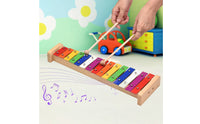 15 Note Glockenspiel Crisp Music Learners Musical Instrument Includes Carrying Case Aluminum Bar Xylophone for Classroom