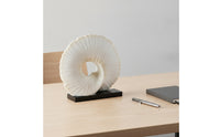 Spiral Fan Sculpture Abstract Tabletop Sculpture Minimalist Ornament for Entryway