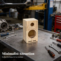 Dense Wood Empty Speaker Enclosure DIY accessible Unloaded Wooden Enclosure Acoustic resonance audio cabinet Easy to Install for Audiophiles, Hobbyists, Workshop, Garage