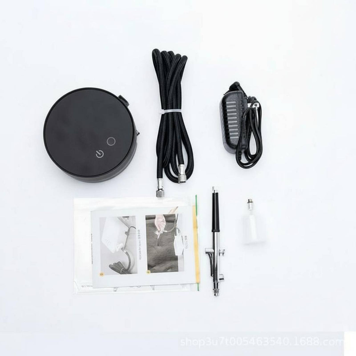 Fine Atomization Pottery Glazing Sprayer Precise Control Portable Airbrush Kit Weighted Feed Design Handheld Airbrush Set High Pressure for Ceramic Artists, Hobbyists, Beginners, Workshop, Home Studio