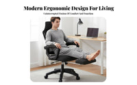 Ergonomic Design Reclining Task Chair with Footrest Adjustable Support Computer Seating Padded Seat Cushion Office Furniture Breathable Mesh Back for Telecommuting Workers, Students, Gamers, Dormitory, Studying, Study Room, Gaming