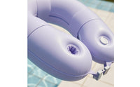 Air Valves Inflatable Water Sofa Front Buckle U-Loop Pool Lounger Smooth Body Mesh Seat Buoyant Seat Ergonomic Design