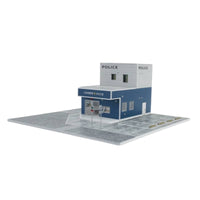 Building Model with Display Base Realistic Miniature Building Tabletop Scale Scene Model for Collectors