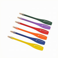 6 Pieces Translucent Cap Golf Pencil Clip 2B Lead Snap-on Golf Pencil 11.5 Cm Writing Tool Slim
