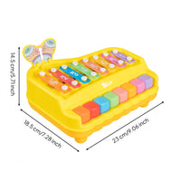 Toddler Piano Xylophone Musical Baby Piano Xylophone Percussion Instrument Interactive Educational for Toddlers, Playroom