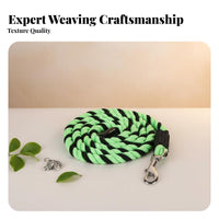 Horse Lead with Snap Hook Sturdy Construction Equestrian Training Rope Sturdy Duty Livestock Lead Long-Lasting Dual-Color Horse