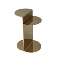 2 Pieces Movable Round Pedestal Table Minimalist design Round Pedestal Table Set High-Low Combination Household Furniture Sturdy Craftsmanship for Modern Decor lovers, Interior Designers, Homeowners, Beside a Sofa, Living Room, Bedroom, Entryway