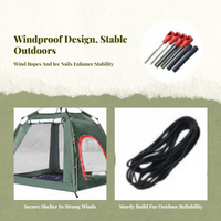 Outdoor Camping, Ice Fishing Tent, Fiberglass Frame Shelter