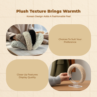 Non-slip washable plush headband