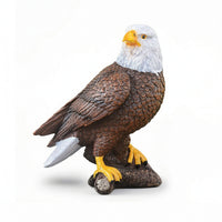 Eagle Figurine Majestic Eagle Figurine with Base Bird Sculpture Intricate Sturdy for Office Desk, Bookshelf