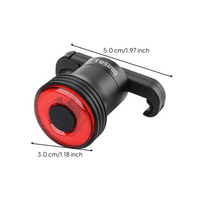 Rechargeable waterproof bike brake light
