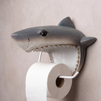 Wall-Mounted Toilet Tissue Holder Ocean-Themed Toilet Tissue Holder with Metal Rod Nautical Bathroom Accessory Sculpted for Restroom