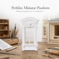 Dollhouse European Style Window Model for Dioramas and Crafts