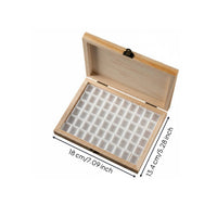Clasp Closure Wooden Nail Storage Box Rectangular Hinged Nail Box High Capacity Manicure Case Lightweight