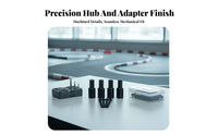 4 Pieces Hex Coupler RC Parts Wheel Hub Hex Coupler CNC Machined Screw Set