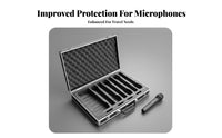 6 Slot Mic Case Reinforced 6 Slot Mic Case Portable for Transport