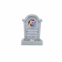 Resin Pet Tombstone Photo Frame Design Pet Remembrance Marker Outdoor Display Resin Headstone for Funeral