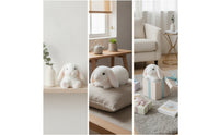 Stuffed Rabbit Soft Stuffed Animal Rabbit Soft and Fuzzy for Nursery, Shelf