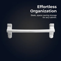 Sink Cabinet Kitchen Towel Rail, Over Door Dish Cloth Holder, No-Drill Single Bar for Dorm Room Students, Versatile Wall Mounted Tea