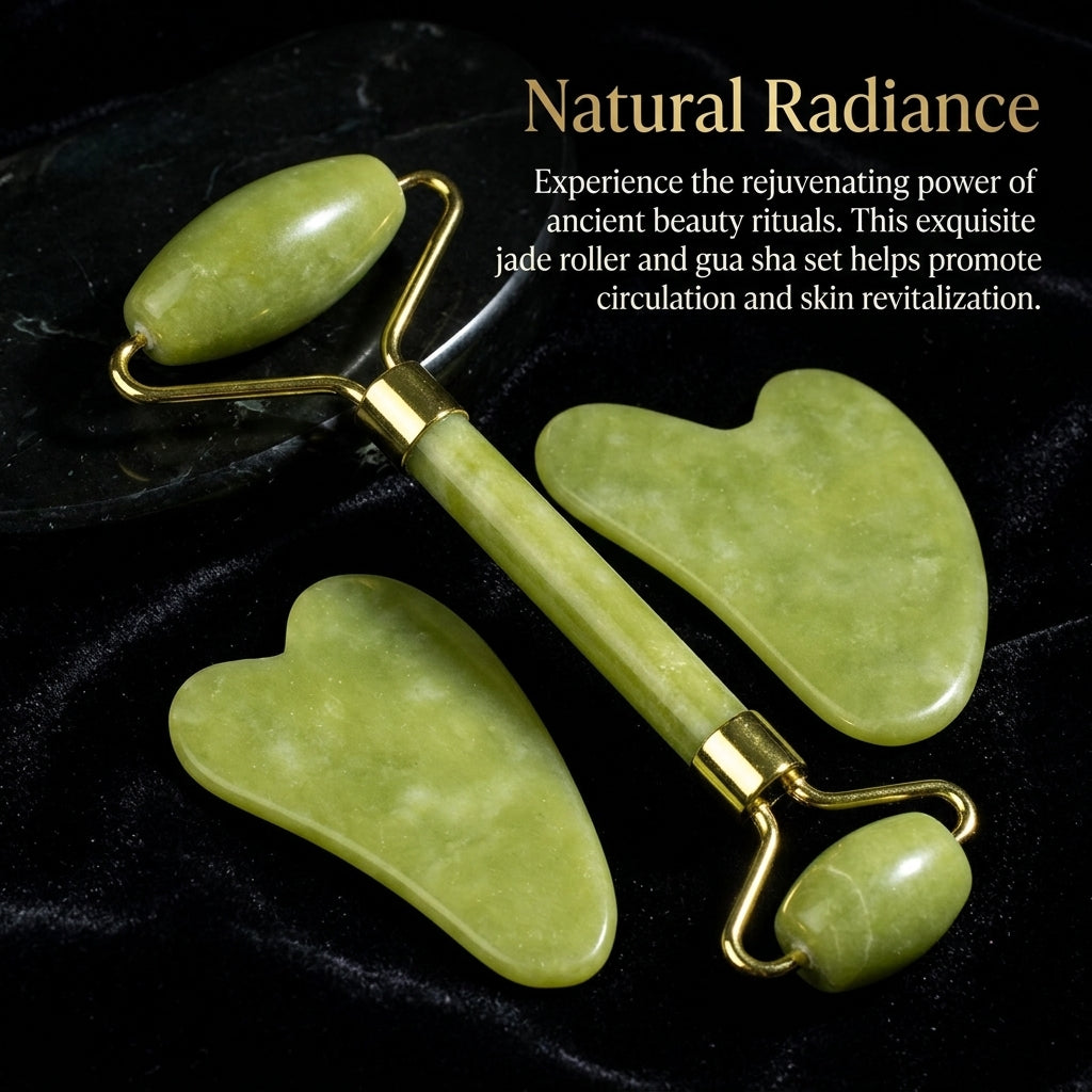 Facial Massage Roller for Face Lifting for Women Eye Puffiness Treatment, Skincare Gift Set with Box