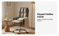 Reclinable spine-supportrest Reclining rotating Chair with Footrest Highspine Design Ergonomic Recliner with Footrest Modern and aesthetic Office Furniture Seat Height Adjustment for Students, enthusiasts, telecommuting Workers, Study Room
