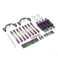 RC Car Upgrade Kit with Shock Absorbers Slop Shock Absorbers Stable Mounting Accessories Set for 1/16 C14