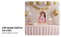 Doll Gift Set Changeable Clothes Articulated Dress-up Doll children's Toy for Girls, Bedroom