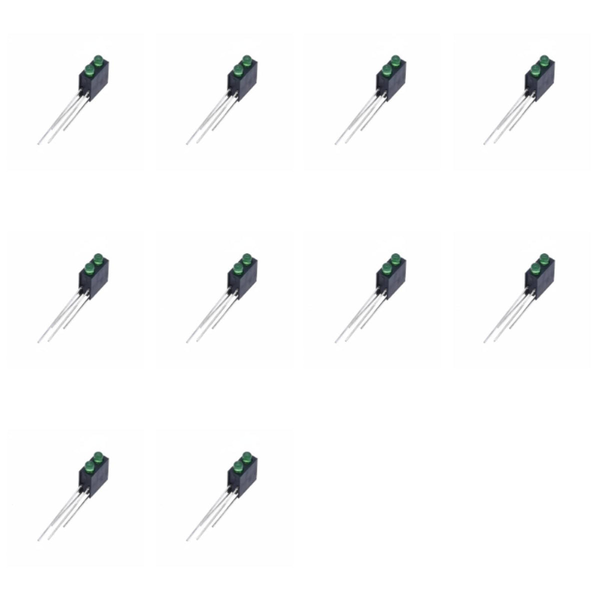 Clear Polarity Marking two-colorColor Light Emitting Diode housing Integrated Holder signal Light upright Alignment Electronic Component for Electronics Hobbyists, Engineers, Technicians, Control Panels, printed PCBs, DIY endeavors