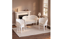 3 Pieces Dollhouse Chairs with Cushions Rattan Look Miniature Chairs with Cushions Realistic Furniture for Miniaturists, Photo Scenes