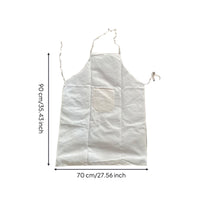 Ember-Resistant Proof Canvas Metalworking Apron Full Coverage Protection Heavy Duty Safety Apron for Factory Workers, Mechanics, Workshop