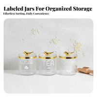 Airtight Food Container Dampness-Resistant Pantry Storage Container Versatile Use Coffee Tea Sugar Canister