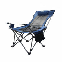 Foldable Design High-Back Folding Recliner Adjustable Backrest Camping Chair Long-Lasting Construction Portable Seating Includes Carrying Bag for Beachand Goers, Sports Spectators, Fishing, Picnics, Backyard, Sporting Events