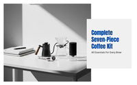 Pour Over Coffee Pot Set, Manual Home Mini Bean Grinding Kit, Beginner-Friendly Coffee Tools