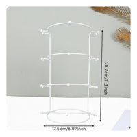 Metal Tiara Showcase Stand Elegant Design Tiara Display Stand Space-Saving Bridal Headdress Rack for Livestreaming