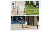 Badminton with Elastic Pole Returning Feature Solo Badminton Single Player Training Tool for Beginners