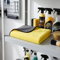 400 GSM Microfibre Cloth and Car Drying Towel, Thick Microfibre Cloth for Car Glass Surfaces and Exterior, High Absorbency Cleaning, 30cm x 40cm