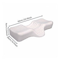 Contoured Latex Pillow Cervical Support Pillow Bedding Accessory for Bedroom