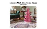 Space-Saving Rotating shelving unit Tower Minimalist design revolving Book Tower Floor-Standing Design shelving unit Multi-Tier for Students, Homeowners, Small Spaces, Corner, Study Room, Bedroom