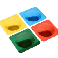 4 Pieces Interactive Sensory Wall Mirror Visual Bubble Wall Mirror Child-Centered Classroom Display for Preschoolers