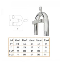 Anti-Siphon Valve High Strength Marine Check Valve Heavy Duty Yacht Plumbing Fitting for Bilge Pump Discharge Lines