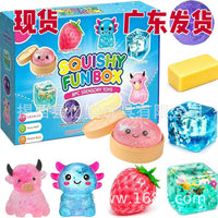 2026 Stress Relief Squishy Ball Gift Set with Slow Rebound Toy and Mystery Dice Game Blind Box