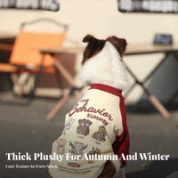 Large Dog Sweater Thickened Fleece Dog Pullover Warm Turtleneck Pet Sweatshirt for Medium Dogs, Cold Weather, Holidays, Daily Wear